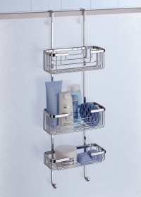 Deluxe 3 Tier Overdoor Hanging Shower Cubicle Tidy